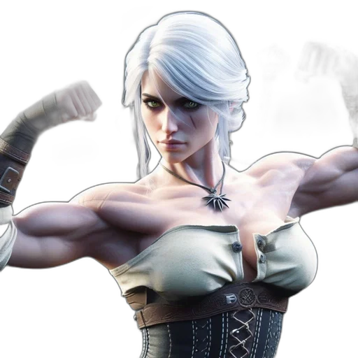concept art, fantasy art, comic book art, 3d render transparent PNG cut-out