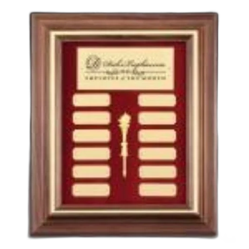 framed, plaque, red, background transparent PNG cut-out