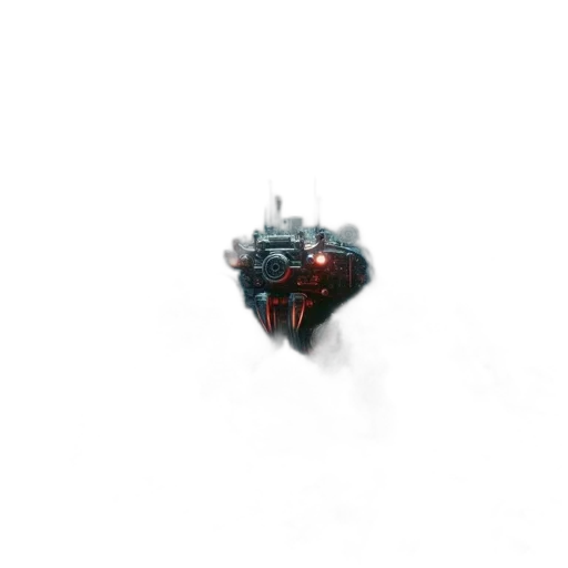 robot, crown, weapon, dragon transparent PNG cut-out