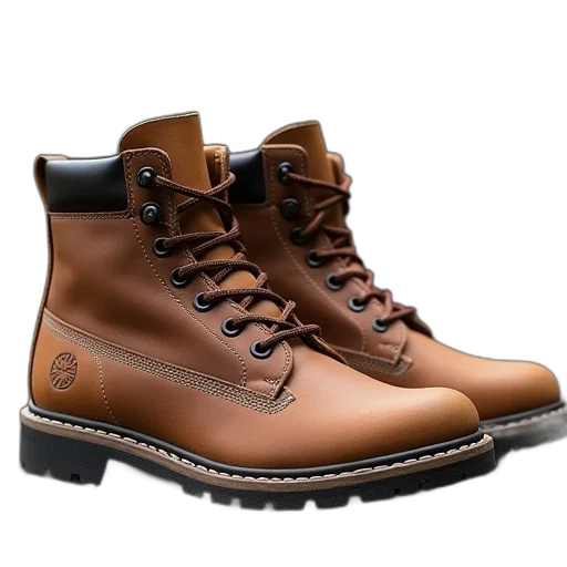 shoes, 3d render, photorealistic, earth tones transparent PNG cut-out