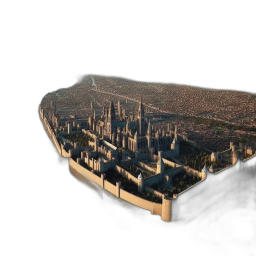 building, crown, dragon, sword transparent PNG cut-out