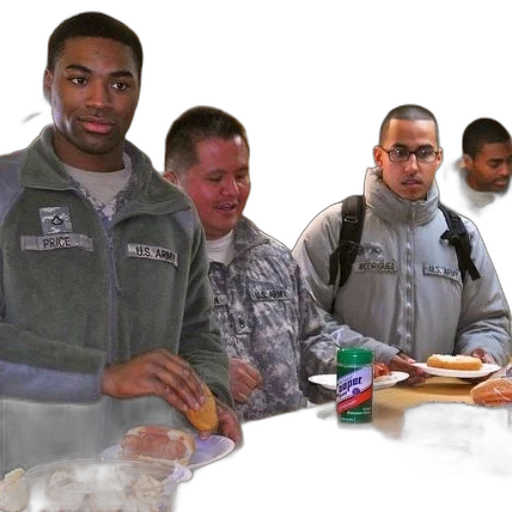 man, army, jacket, getting transparent PNG cut-out