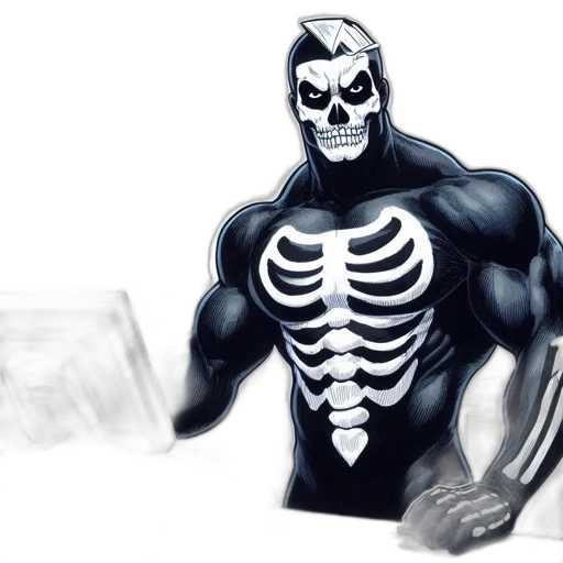 comic book art, concept art, 3d render, cartoon transparent PNG cut-out