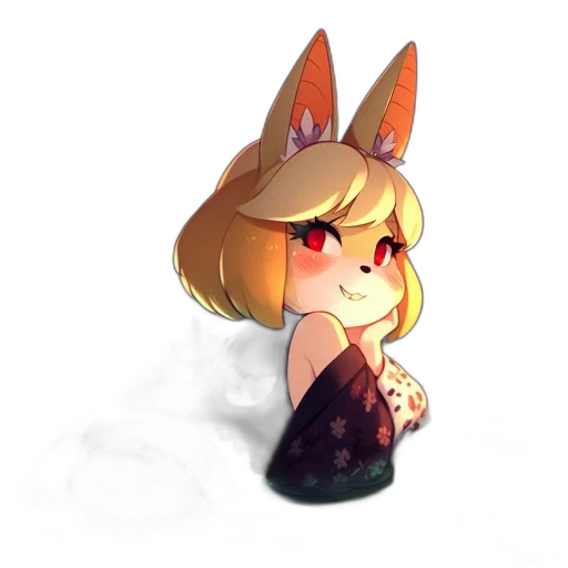 dress, creature, staff, hat transparent PNG cut-out