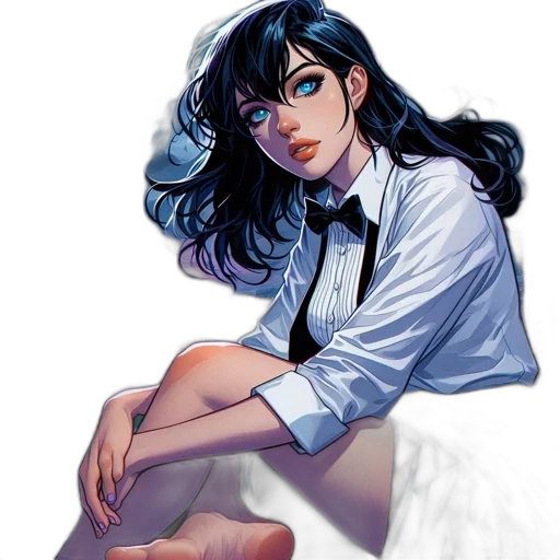 dress, comic book art, concept art, fantasy art transparent PNG cut-out