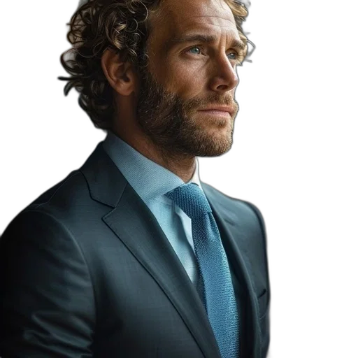 face, staff, jacket, hair transparent PNG cut-out