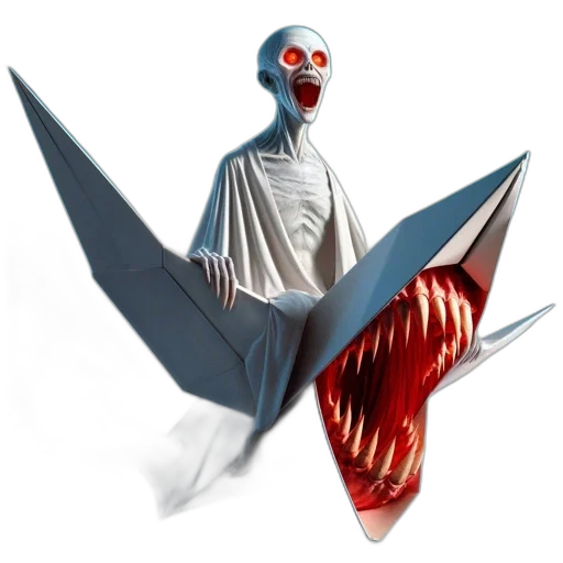 creature, dragon, mask, staff transparent PNG cut-out