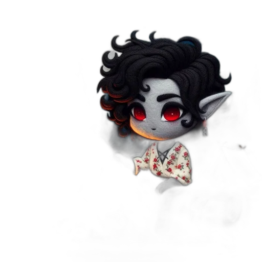 creature, dragon, staff, hair transparent PNG cut-out