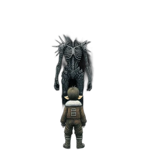 creature, animal, hair, robot transparent PNG cut-out
