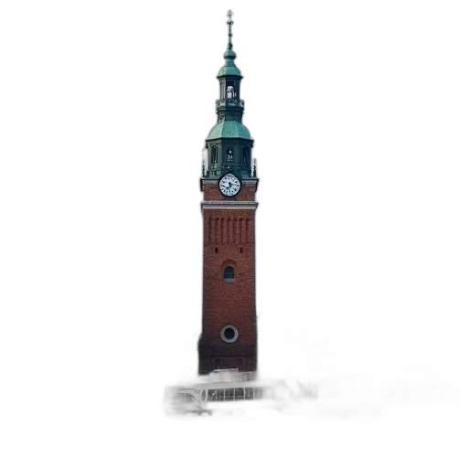 building, staff, bottle, photorealistic transparent PNG cut-out