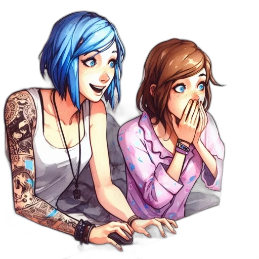 concept art, cartoon, pixel art, anime transparent PNG cut-out
