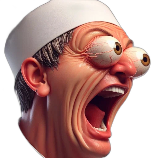 face, mask, creature, hat transparent PNG cut-out