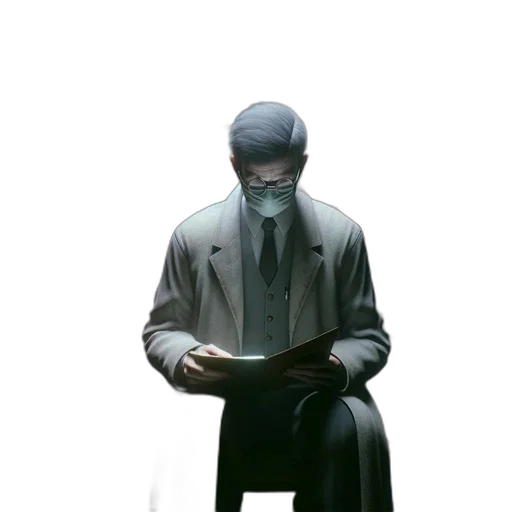 mask, face, robot, jacket transparent PNG cut-out