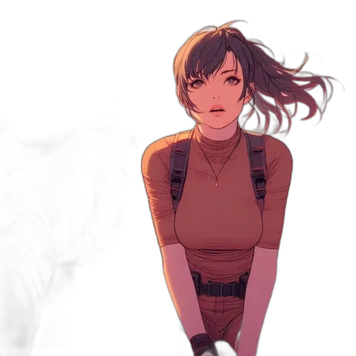 staff, jacket, concept art, anime transparent PNG cut-out