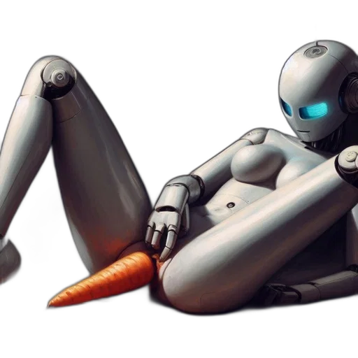 robot, concept art, cyberpunk, 3d render transparent PNG cut-out