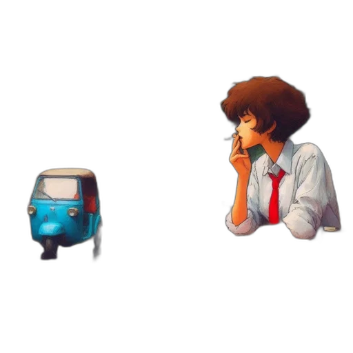 robot, pixel art, concept art, anime transparent PNG cut-out