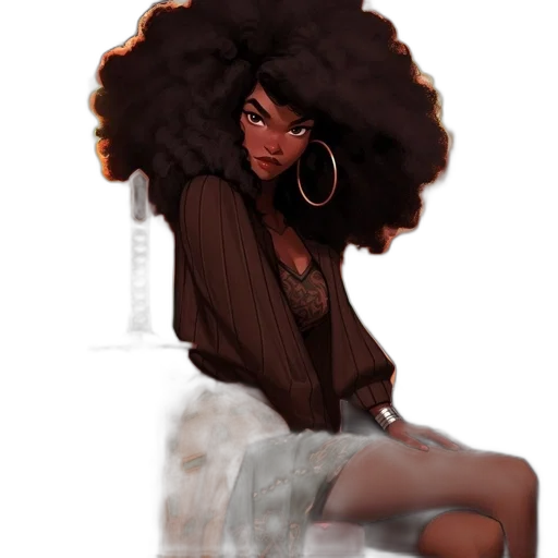 hair, dress, crown, concept art transparent PNG cut-out