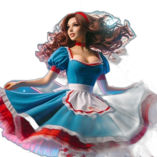 dress, fantasy art, concept art, photorealistic transparent PNG cut-out