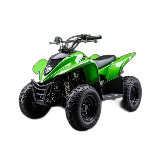 car, 3d render, green, atv transparent PNG cut-out