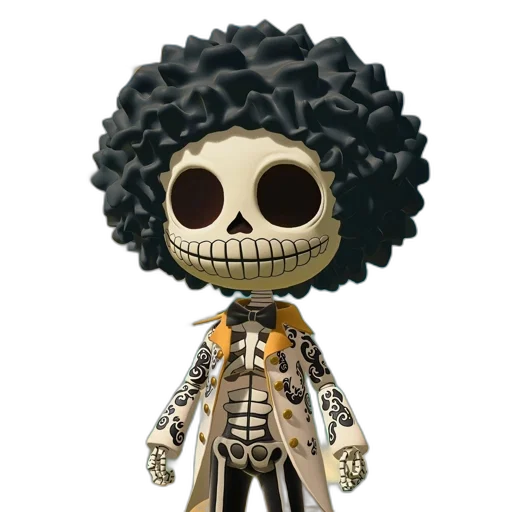 cartoon, concept art, 3d render, skeletal transparent PNG cut-out
