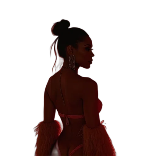 dress, hair, creature, jacket transparent PNG cut-out