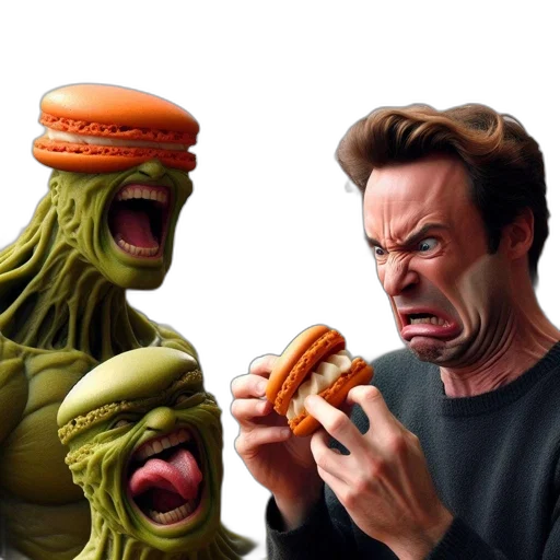 food, creature, concept art, photorealistic transparent PNG cut-out