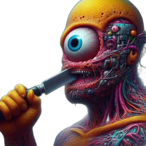 robot, creature, mask, face transparent PNG cut-out