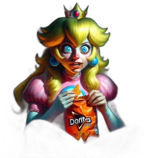 crown, staff, food, creature transparent PNG cut-out