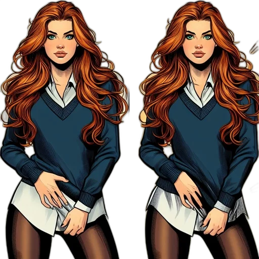 jacket, comic book art, cartoon, concept art transparent PNG cut-out
