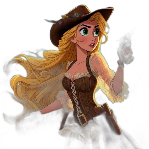 fantasy art, concept art, cartoon, watercolor transparent PNG cut-out