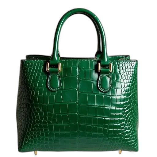 green, womens, emerald, crocodile transparent PNG cut-out
