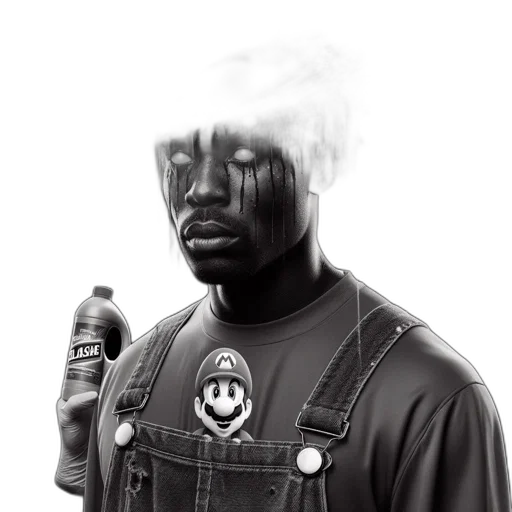 jacket, face, mask, robot transparent PNG cut-out