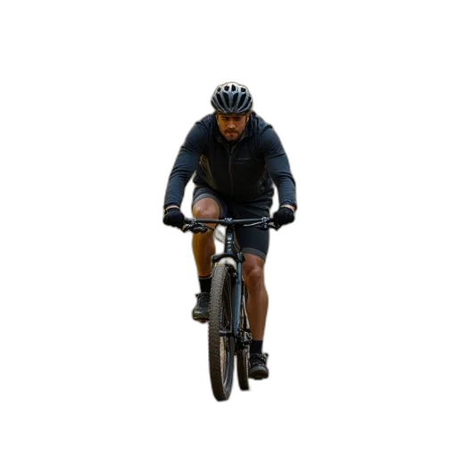 3d render, photorealistic, man, cycling transparent PNG cut-out