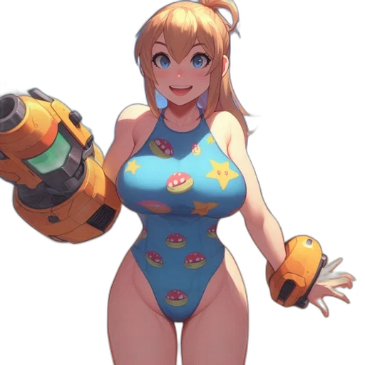 robot, dress, weapon, staff transparent PNG cut-out