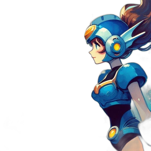 robot, concept art, pixel art, comic book art transparent PNG cut-out