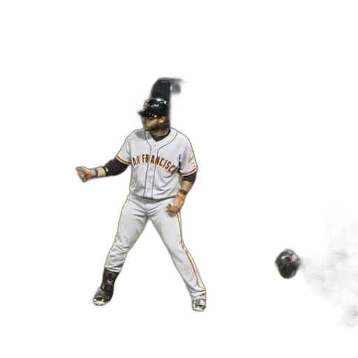 concept art, fire, baseball, player transparent PNG cut-out