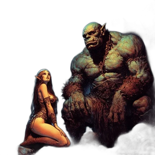 creature, concept art, comic book art, fantasy art transparent PNG cut-out