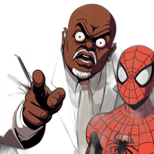 comic book art, concept art, cartoon, animated transparent PNG cut-out