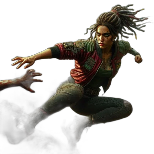 concept art, comic book art, photorealistic, intense transparent PNG cut-out
