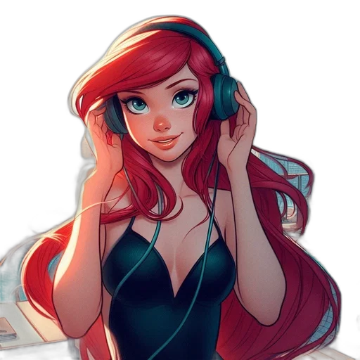 dress, face, crown, anime transparent PNG cut-out