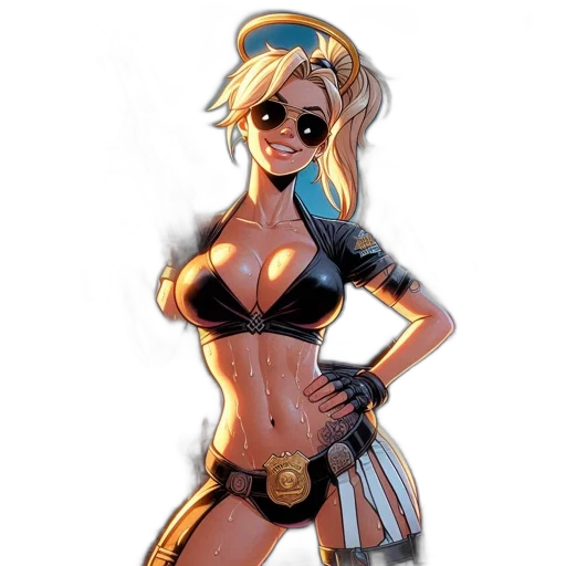 comic book art, concept art, cartoon, fantasy art transparent PNG cut-out