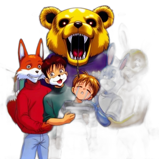 concept art, pixel art, 3d render, comic book art transparent PNG cut-out