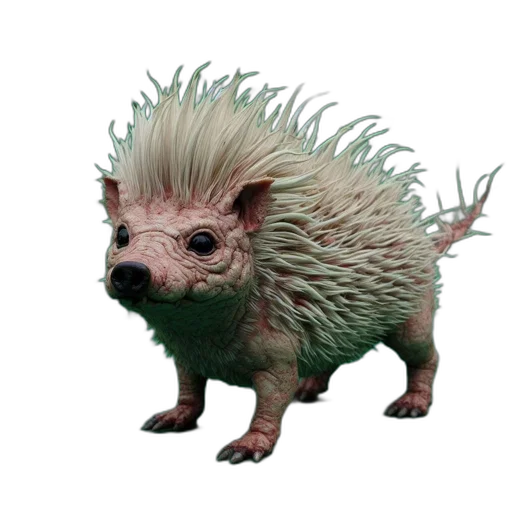 creature, animal, hair, dragon transparent PNG cut-out