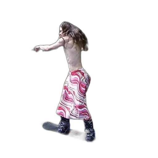 dress, creature, shoes, hair transparent PNG cut-out