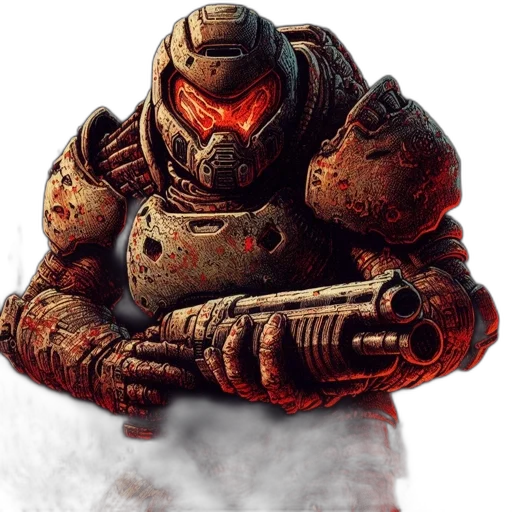 robot, weapon, concept art, 3d render transparent PNG cut-out
