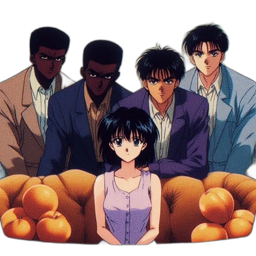 food, anime, vaporwave, concept art transparent PNG cut-out