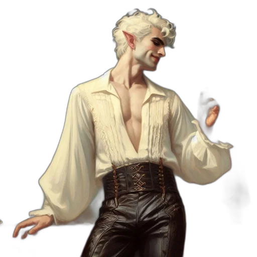jacket, staff, concept art, fantasy art transparent PNG cut-out