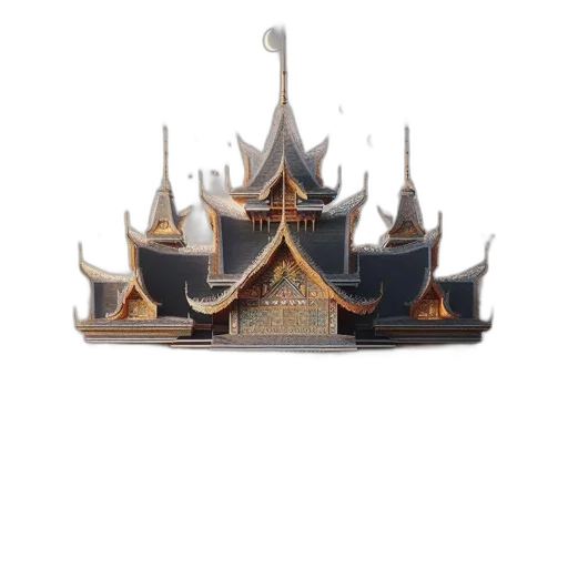 crown, hat, building, weapon transparent PNG cut-out