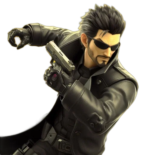 jacket, weapon, concept art, 3d render transparent PNG cut-out