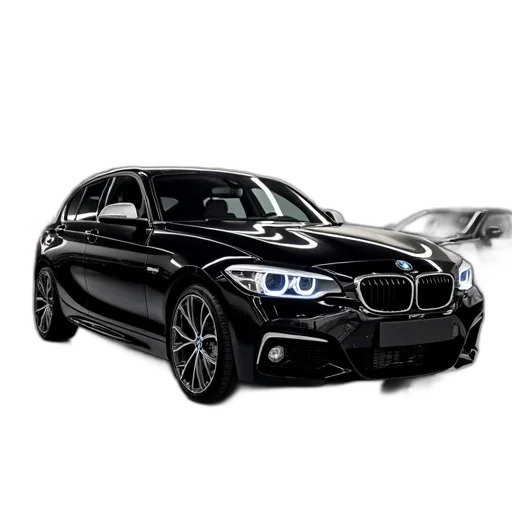 car, photorealistic, 3d render, black transparent PNG cut-out